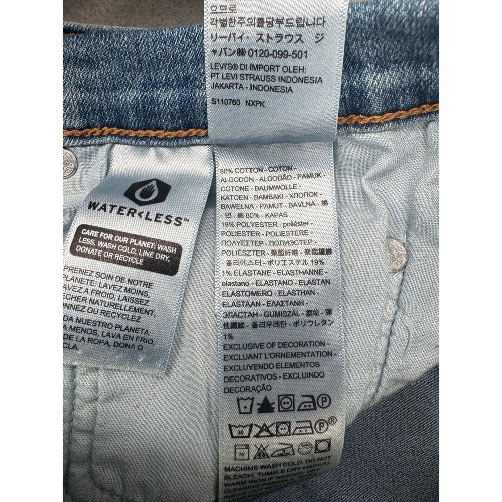 Levis 724 High Rise Straight Jeans Womens 31 (31x27)β Medium Wash Blue Denim - Picture 3 of 13